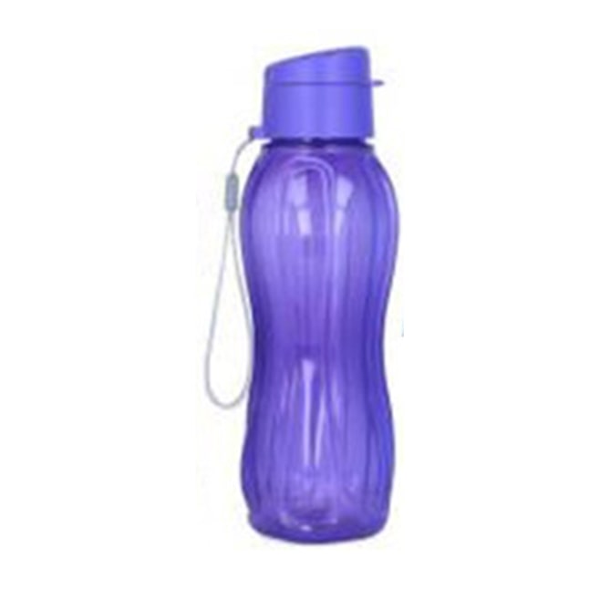 botella plastica con tapa 600 ml violeta